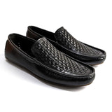 Black Woven Loafer LS10
