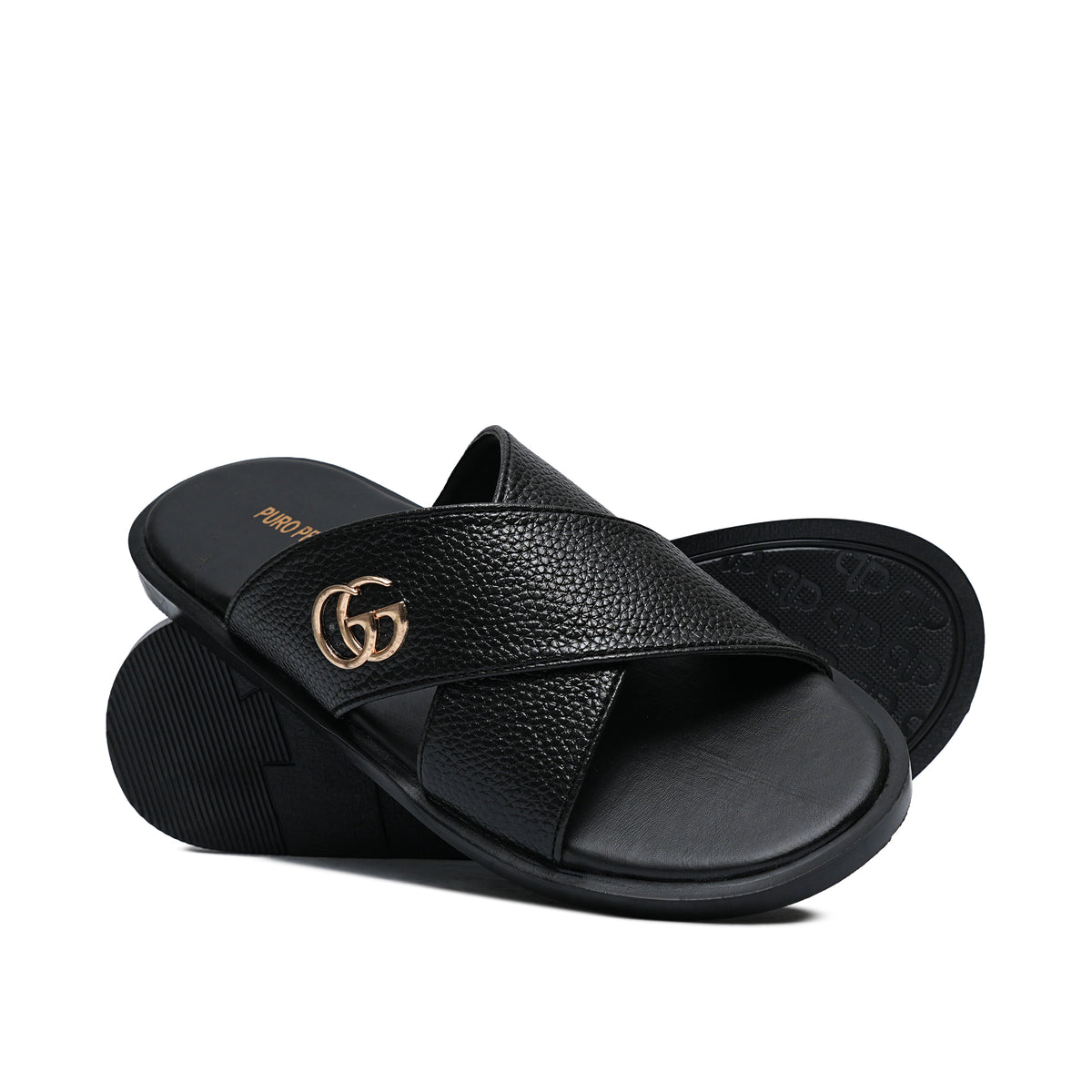 Black Cross Slipper SZ11
