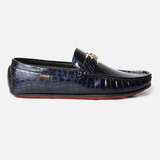 Men Blue Tone Croc Loafer 0045
