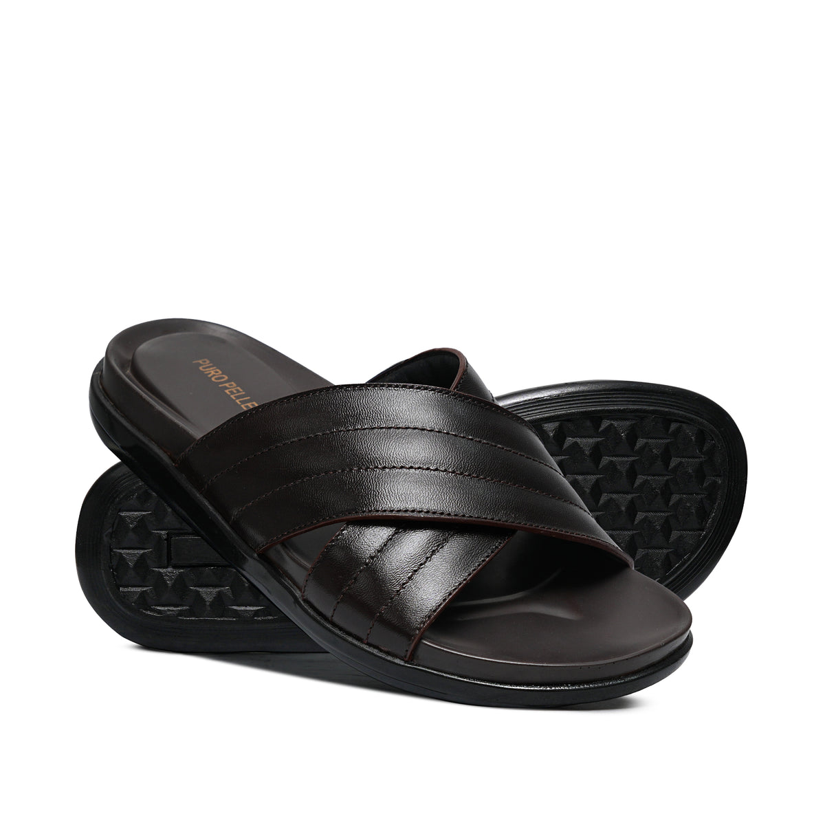Brown Leather Slipper GT28
