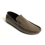 Men Grey Croc Patent  Loafer  SJD