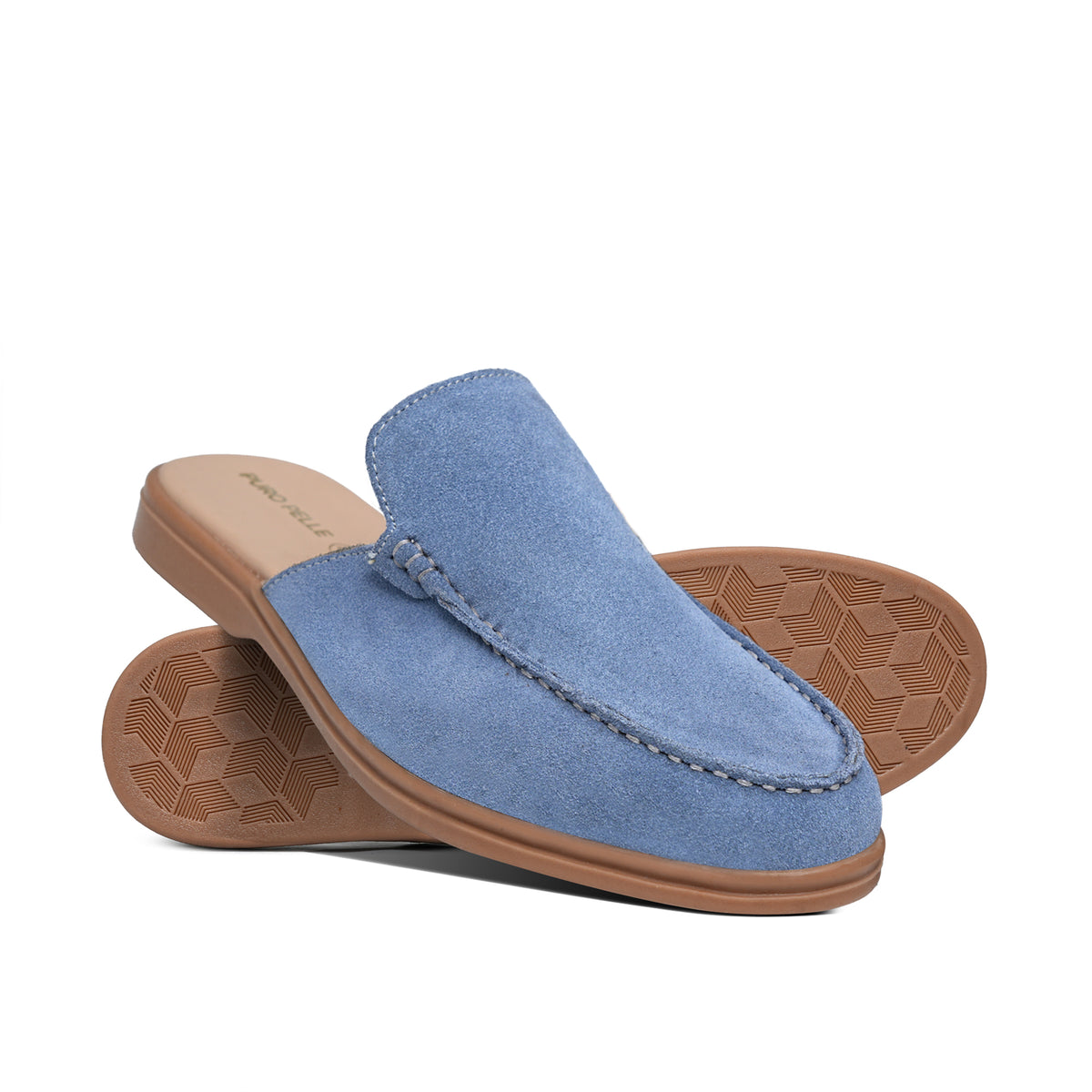 Sky Blue Suede Mule MU03
