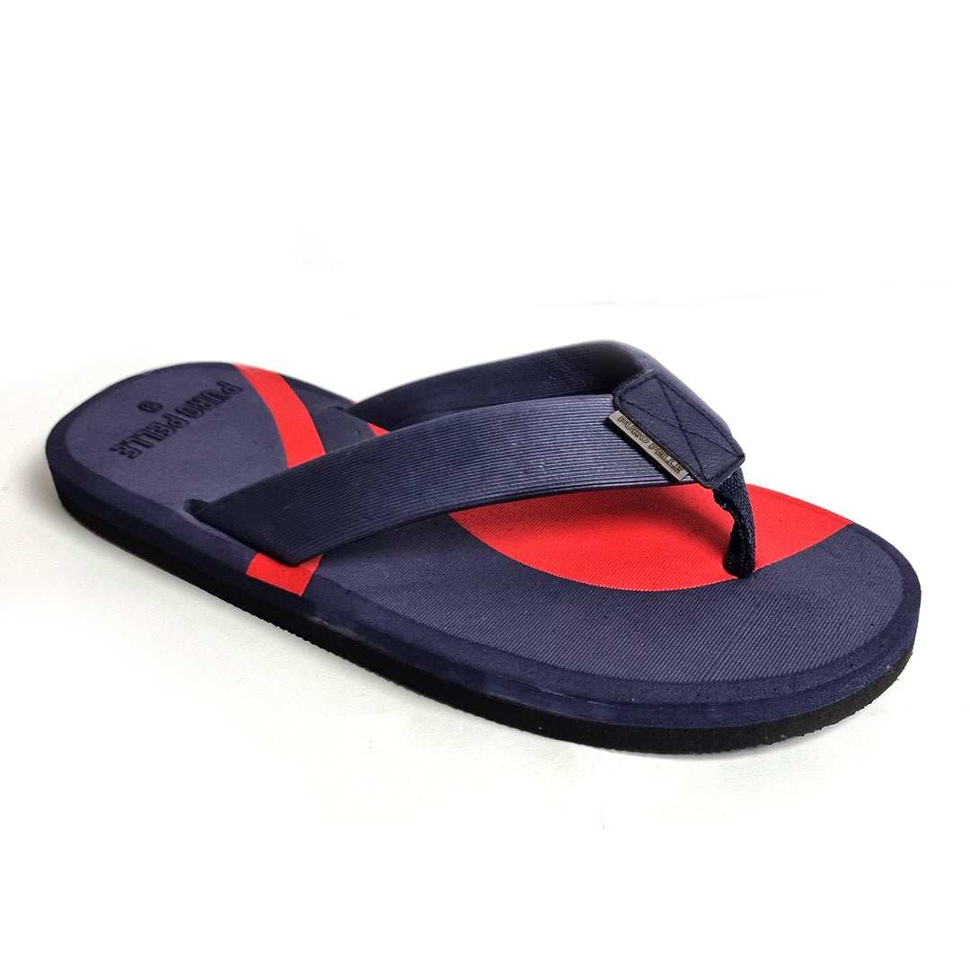 Men Slippers Flip Flop Comfortable Blue Red B1