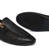 Black Perforated Shoe PA17