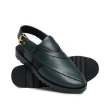 Green Peshawari Chappal Da28