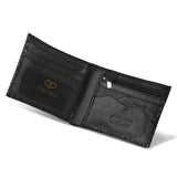 Men Black Leather Wallet 597C