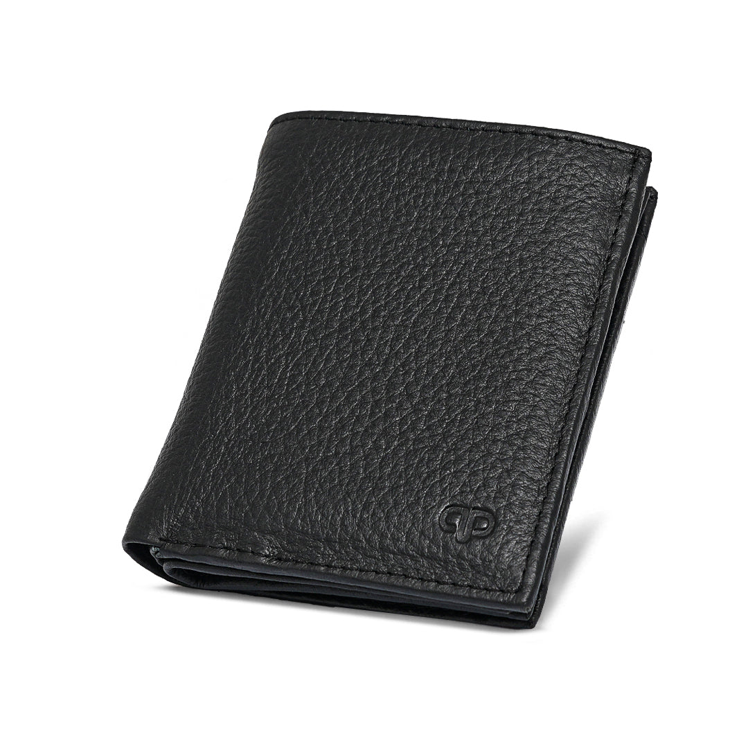 Men Black Leather Wallet GR75
