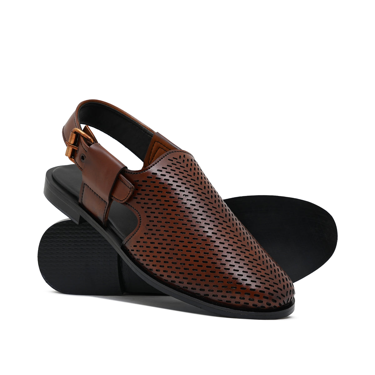 Brown 2-Tone Sandal DZ17