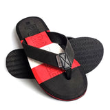 Men Slippers Flip Flop Comfortable Black Red White B7  8008