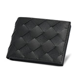 Men Black Leather Wallet BY39