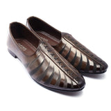 Men Formal Synthetic Leather Brown Cut Shoe X1