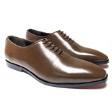 Men Formal Brown  Lace Pure Leather Shoe  JAV01