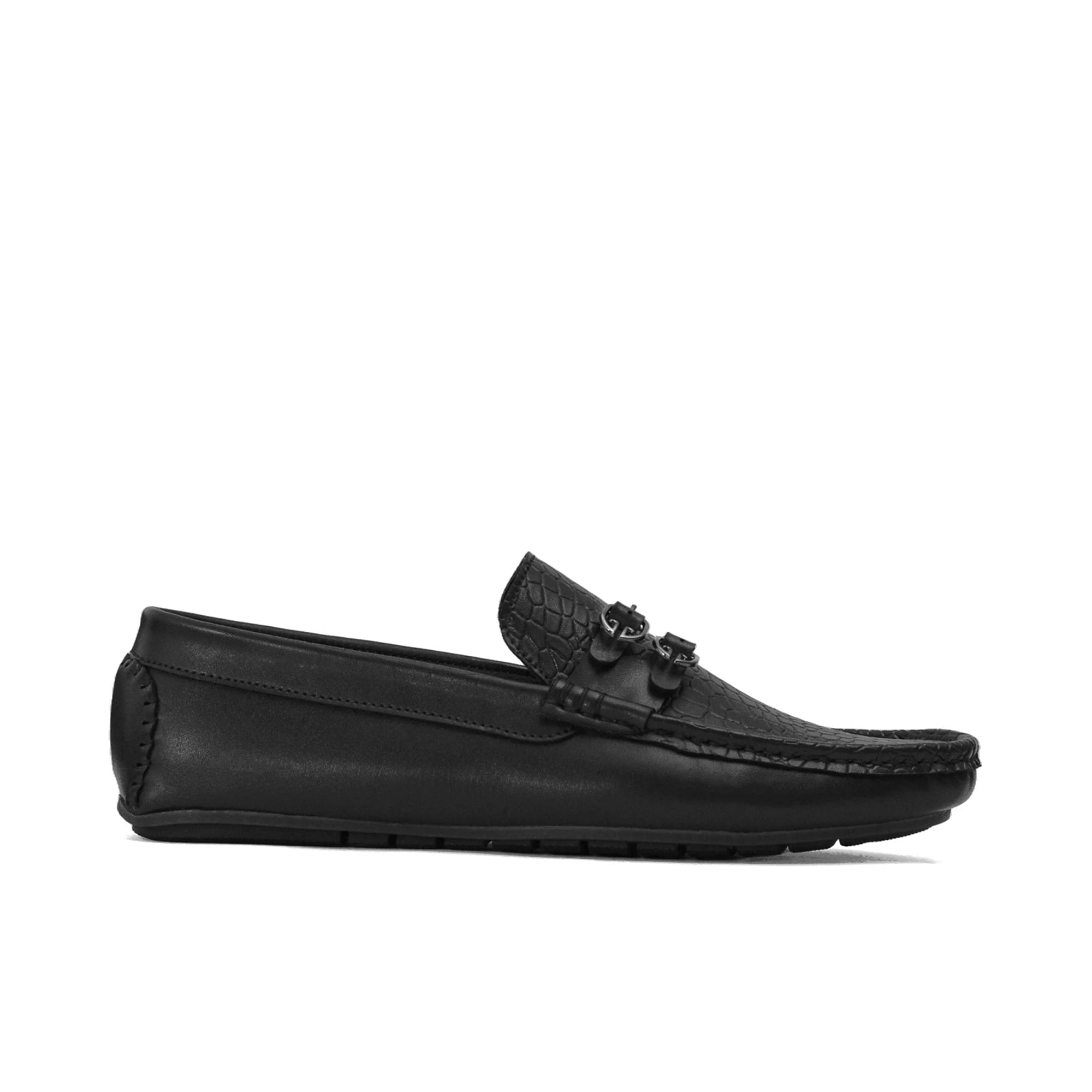 Black Buckle Crafted Loafer LS05