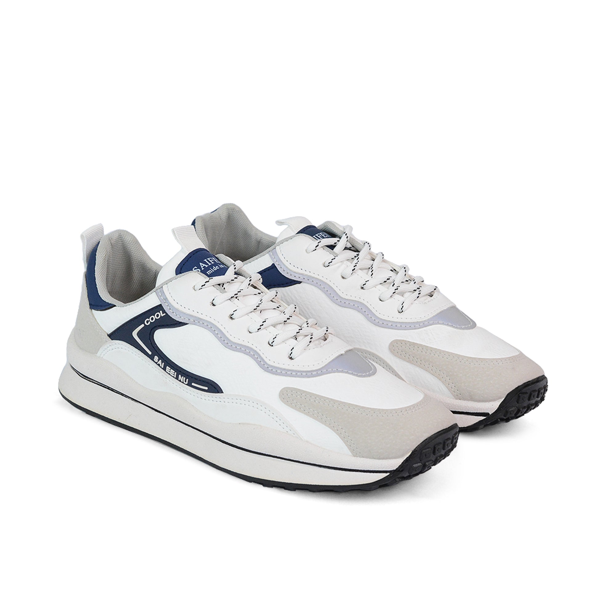 Men Premium White & Grey Sneaker NSK-0046