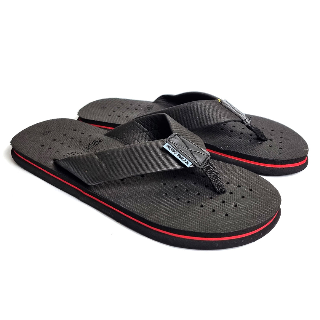Men Slippers Flip Flop Comfortable Black B6   8025