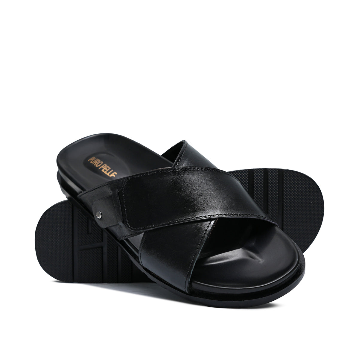 Black Cross Slipper SA151