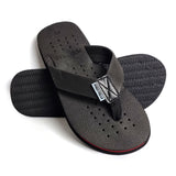 Men Slippers Flip Flop Comfortable Black B6   8025