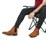 Premium Brown Suede Chelsea Boots PD09