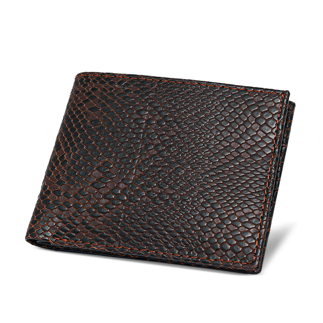Men D-Brown Leather Wallet 597C