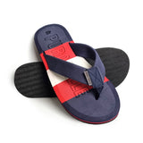 Men Slippers Flip Flop Comfortable Blue Red White B7