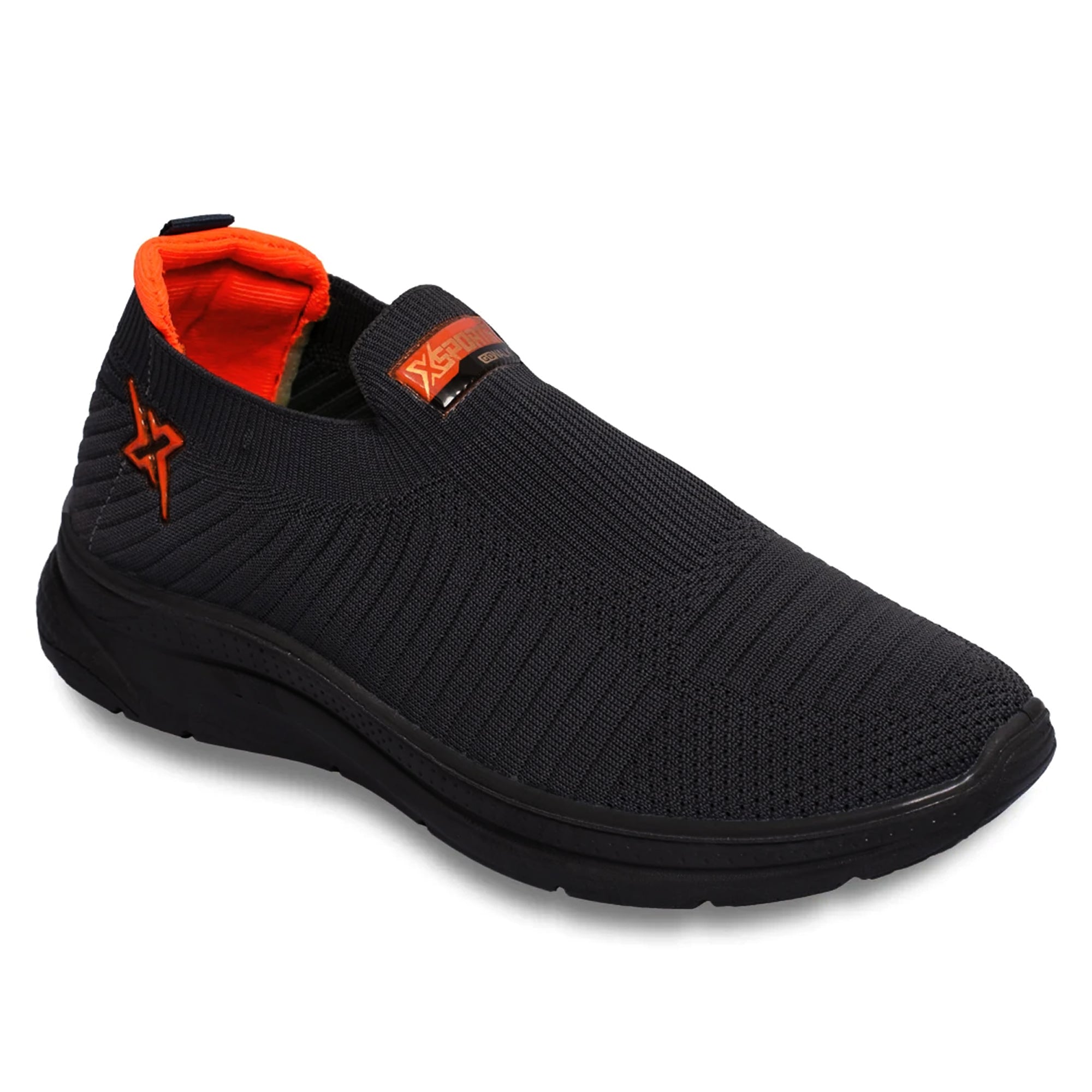 Black Fly Knitted Running Sneakers