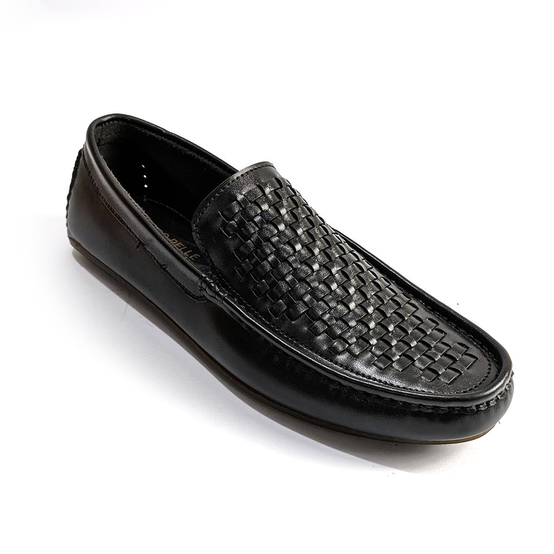 Black Woven Loafer LS10