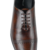 Refined Brown Leather Brook Shoes FZ27