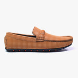 Men Light Brown Textured Loafer 0X  SJD