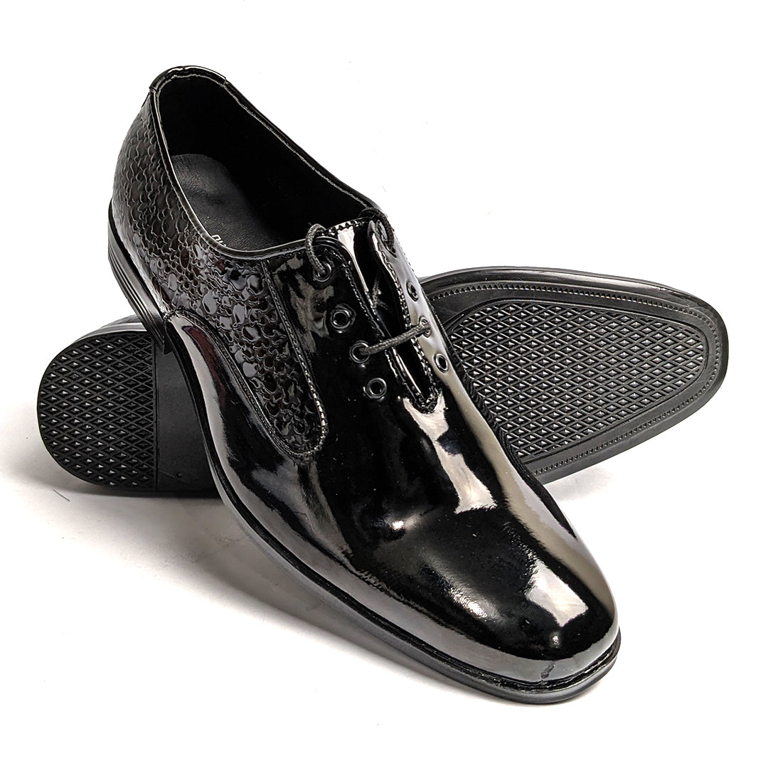 Black Patent Lace Shoe FJ08