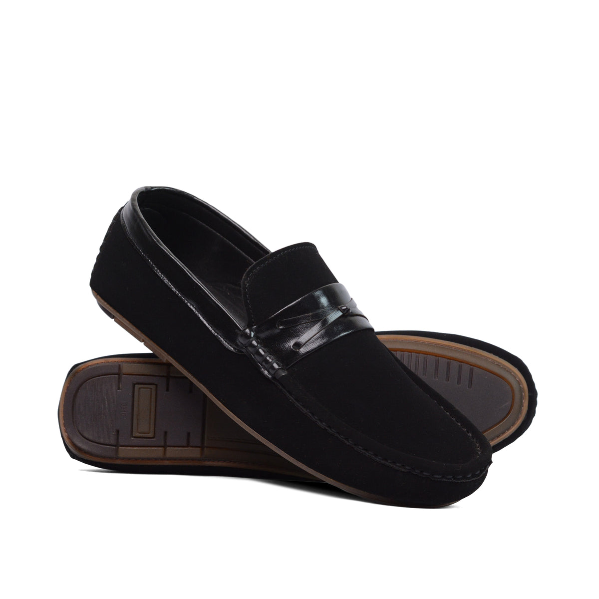 Black Suede Loafer LS25