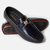 Men Blue Tone Croc Loafer 0045