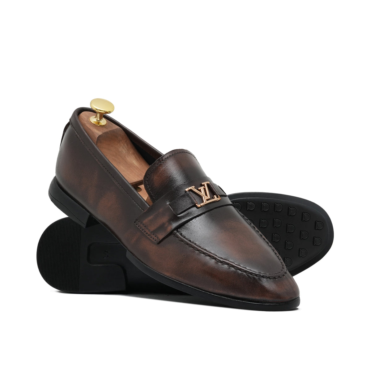 Elegant Brown 2-Tone Shoe PJ33