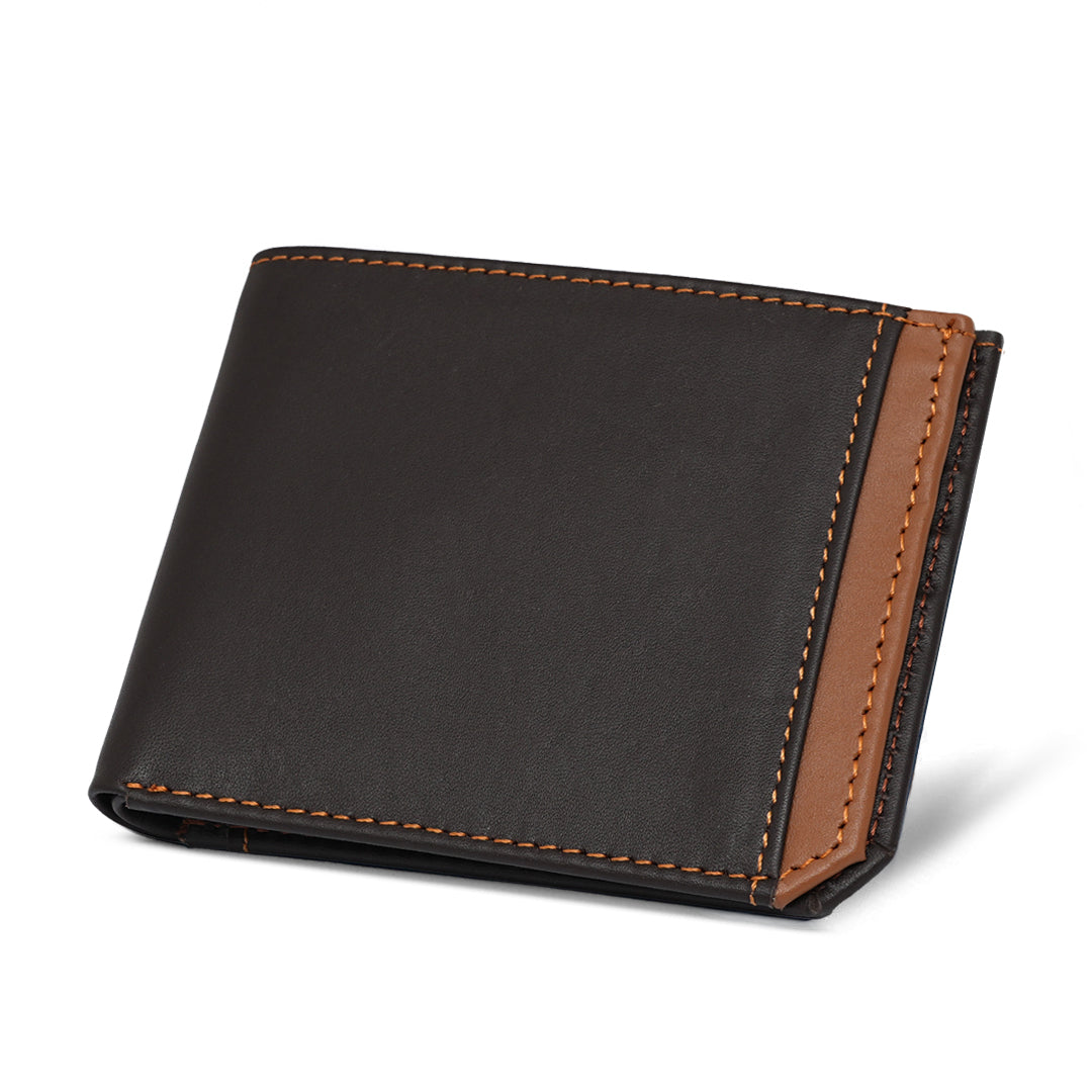 Men Brown Leather Wallet FP5