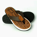 Men Slippers Flip Flop Comfortable White Brown