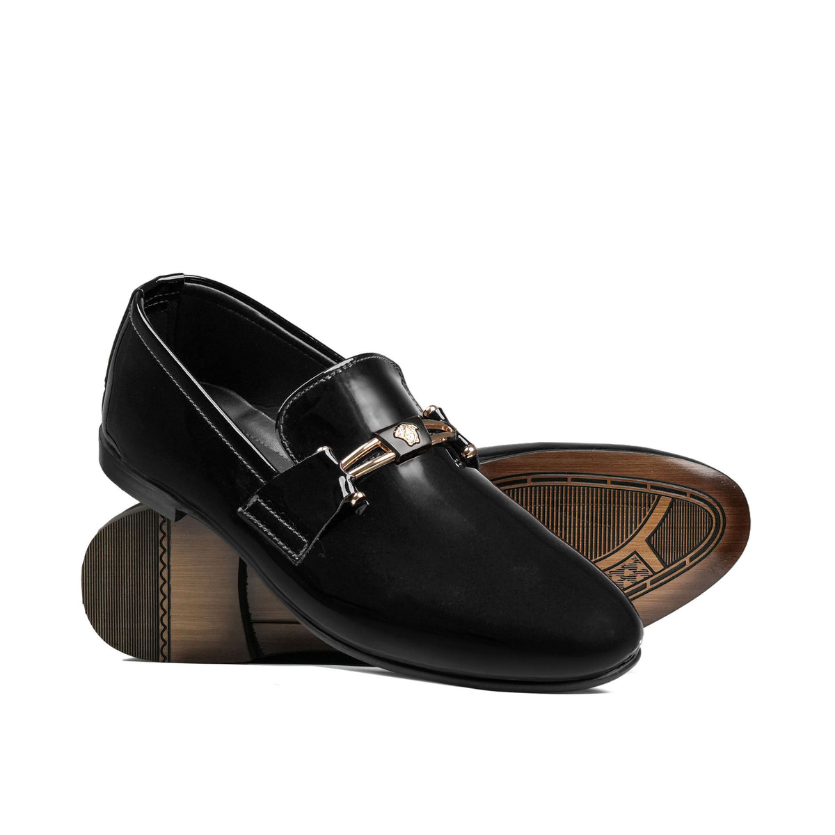 Sleek Black Patent Shoe FZ28