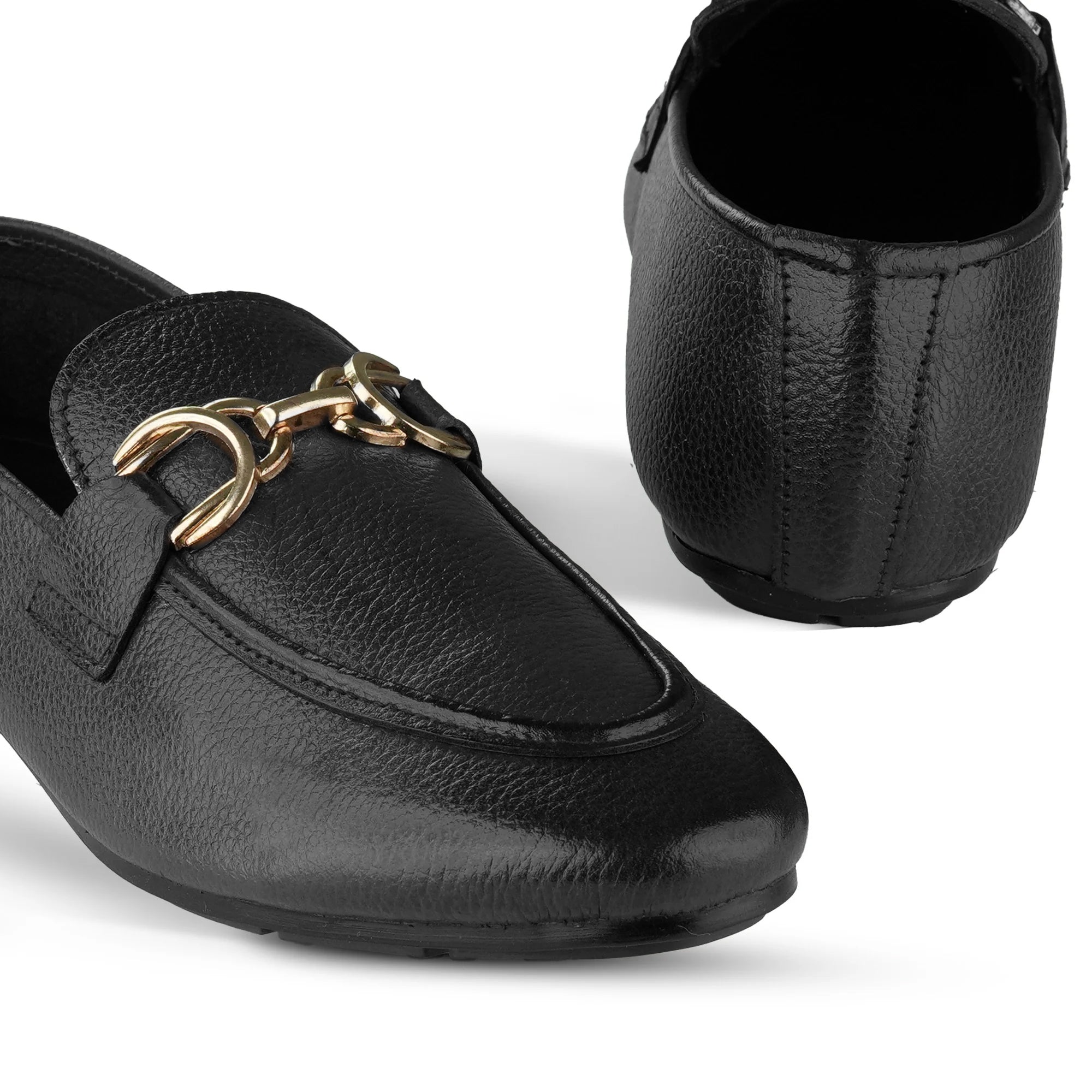 Black Bit Moc Shoes PA33