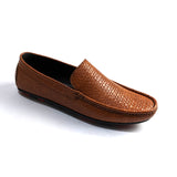 Men Brown Textured Loafer SJD 0S5
