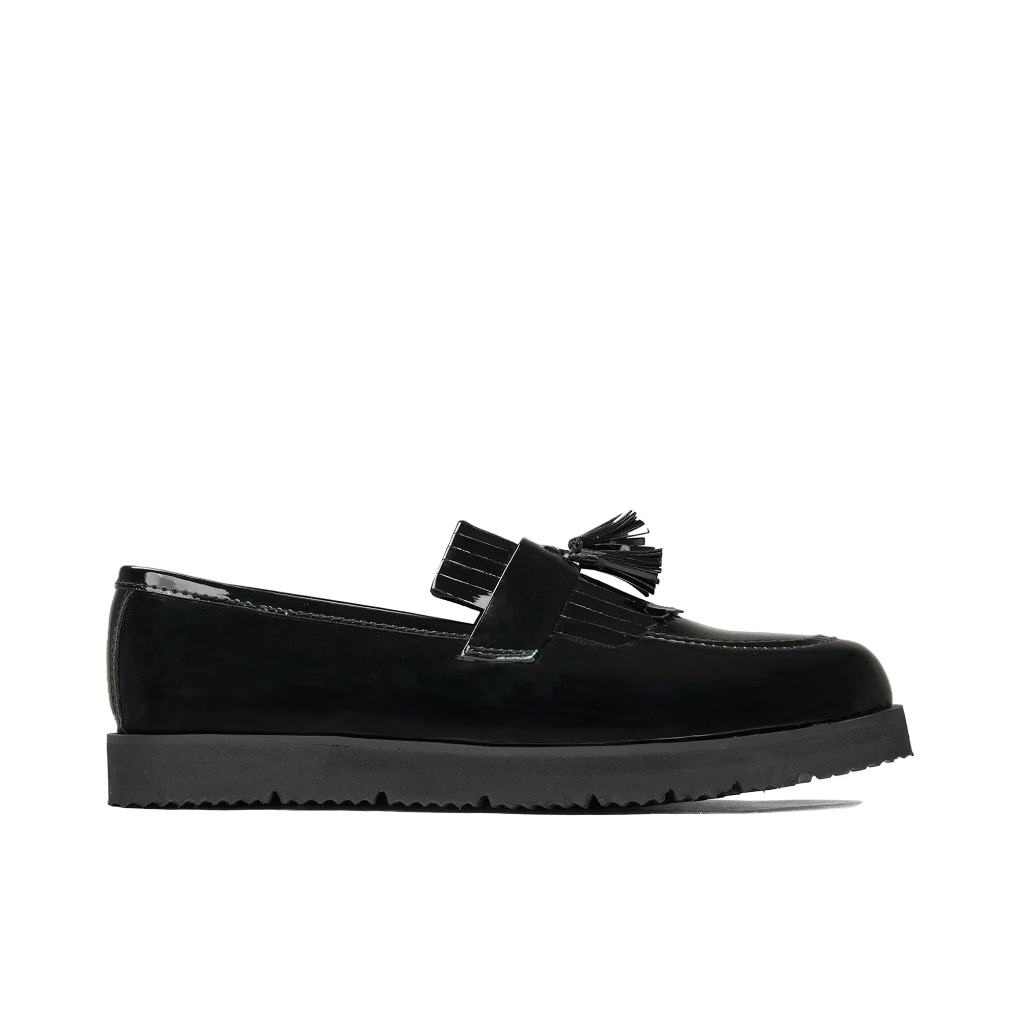 Black Patent Tassel Shoe FZ05