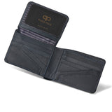 Men Blue Leather Wallet 19P