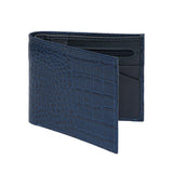 Men Blue Croc Leather Wallet 597C