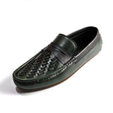 Men Green Woven Loafer SJD