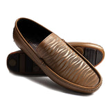 Men Brown Textured Premium Loafer 0010 SJD