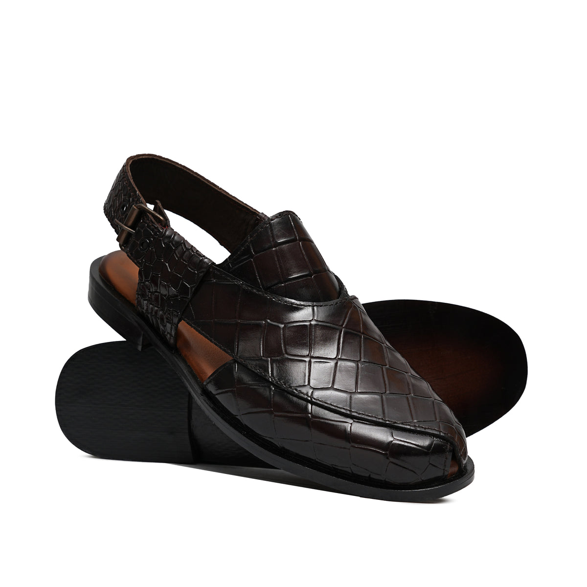Brown Croc Sandal GT08