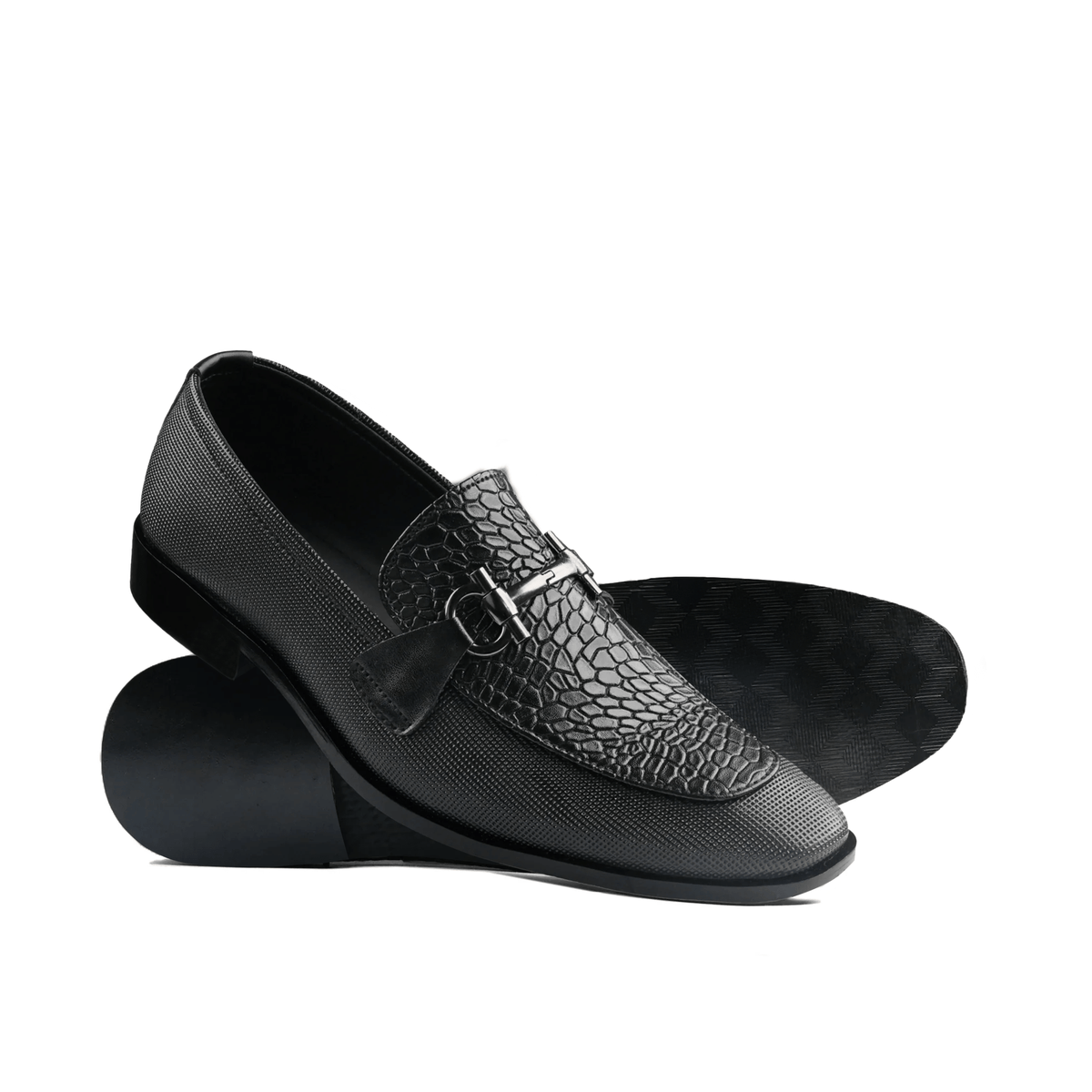 Stylish Black Croc shoe FZ30
