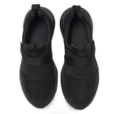 Black Fly Knitted Strap Running Sneakers NSK-0019/AS0001