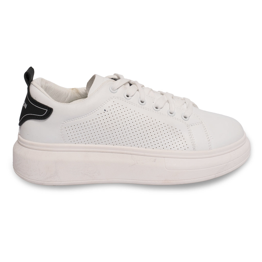 Men Premium White High Sole Sneaker NSK-0022