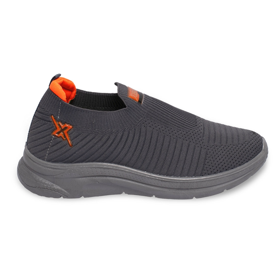 Grey Fly Knitted Running Sneakers NSK-0015