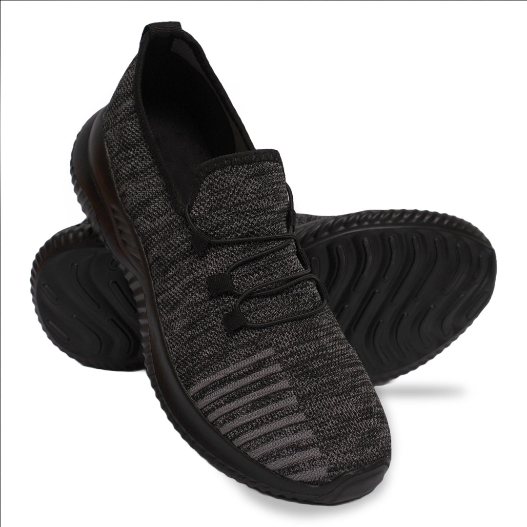 Grey Lace Knitted Running Sneaker NSK-0038