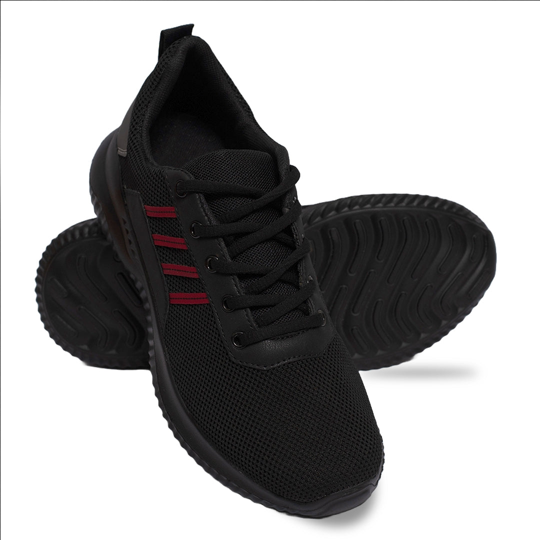 Men Premium Black Lace Sneaker NSK-0039
