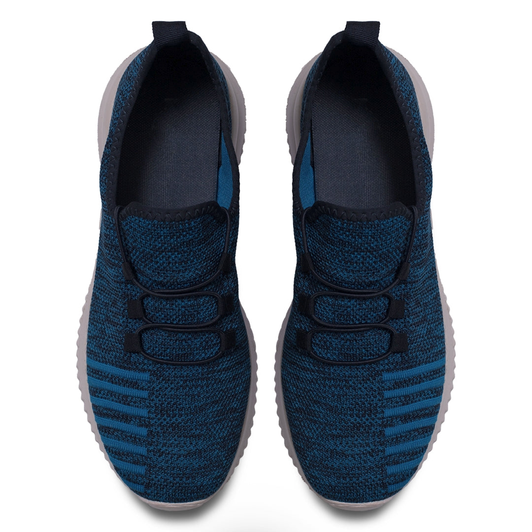 Blue Lace Knitted Running Sneaker NSK-0041